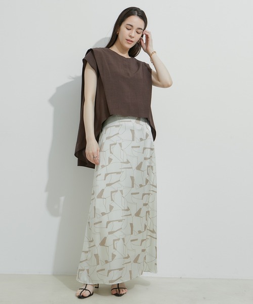 LE CERCLE par rope'（ルセルクルパーロペ）の「【セットアップ対応】タンブラーブッチャー2WAYブラウス（シャツ/ブラウス・レディース・チャコールグレー/ライトグレー/ダークブラウン/キャメル・FREE）」の12枚目の写真