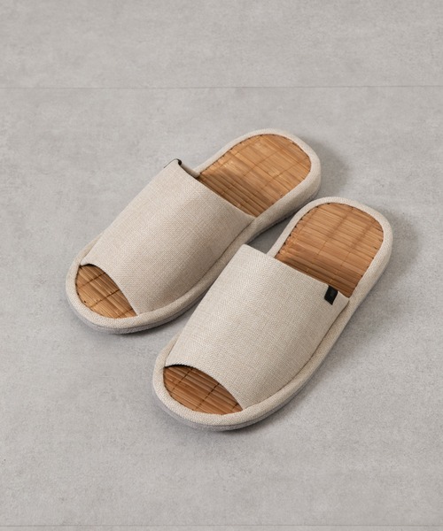 COLONY 2139（コロニートゥーワンスリーナイン）の「竹スリッパ（ルームシューズ/スリッパ・レディース・アイボリー/ブラック/グレー・LARGE/MEDIUM）」の2枚目の写真