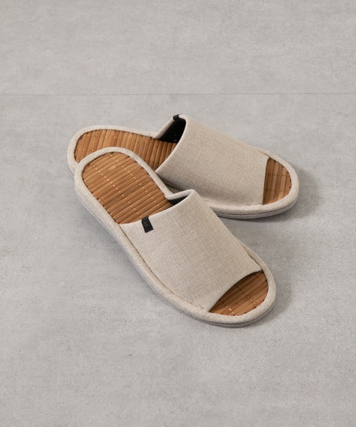 COLONY 2139（コロニートゥーワンスリーナイン）の「竹スリッパ（ルームシューズ/スリッパ・レディース・アイボリー/ブラック/グレー・LARGE/MEDIUM）」の7枚目の写真