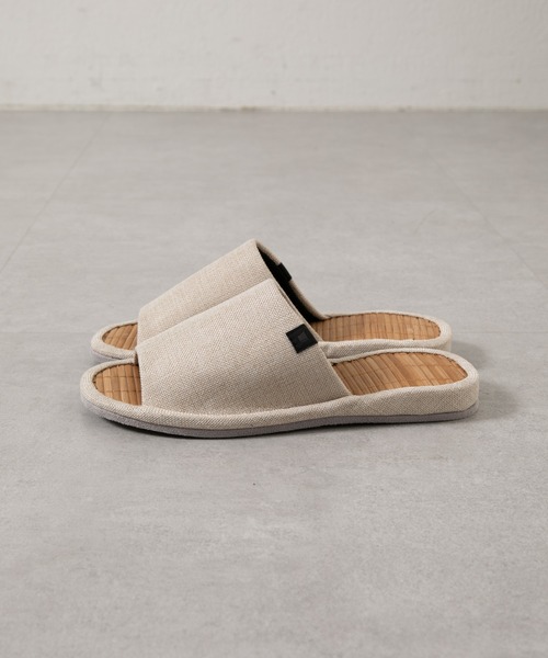 COLONY 2139（コロニートゥーワンスリーナイン）の「竹スリッパ（ルームシューズ/スリッパ・レディース・アイボリー/ブラック/グレー・LARGE/MEDIUM）」の8枚目の写真