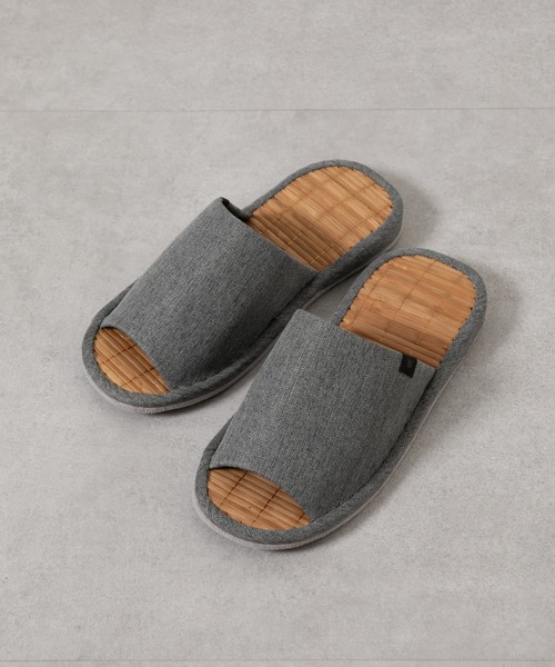 COLONY 2139（コロニートゥーワンスリーナイン）の「竹スリッパ（ルームシューズ/スリッパ・レディース・アイボリー/ブラック/グレー・LARGE/MEDIUM）」の12枚目の写真