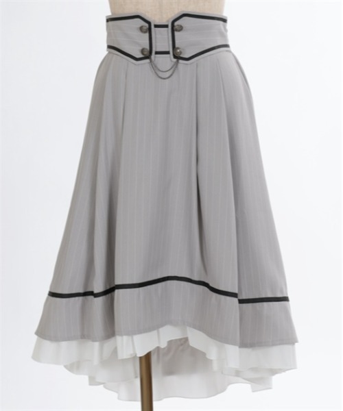 axes femme(アクシーズファム)の「ベルト風フィッシュテールスカート(スカート・レディース・グレー/パープル/チャコール・FREE)」の7枚目の写真