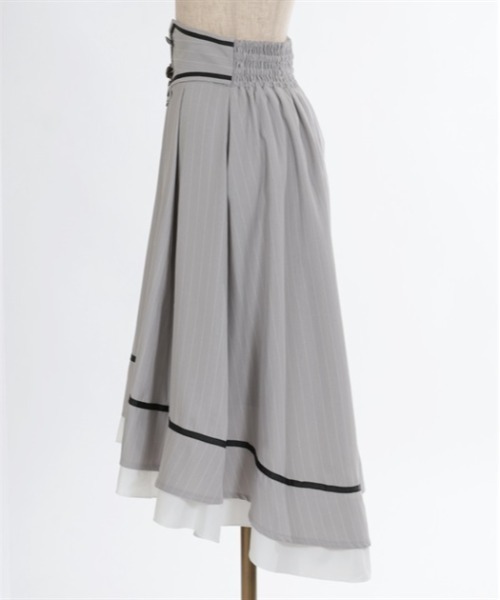 axes femme(アクシーズファム)の「ベルト風フィッシュテールスカート(スカート・レディース・グレー/パープル/チャコール・FREE)」の8枚目の写真