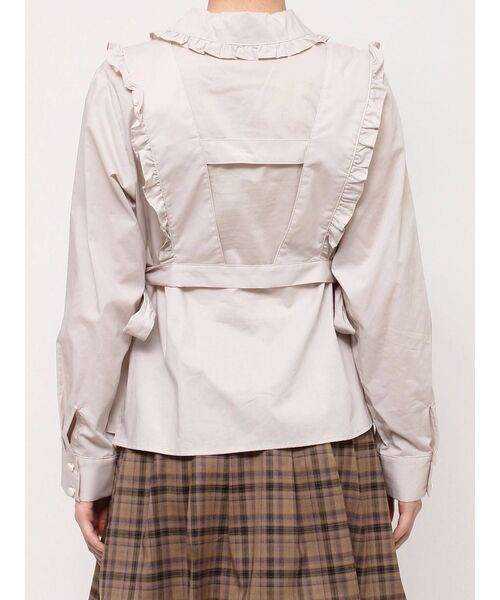 merry jenny（メリージェニー）の「ピンタックハーネスブラウス（シャツ/ブラウス・レディース・ブラック/オフホワイト/グレー・FREE）」の13枚目の写真