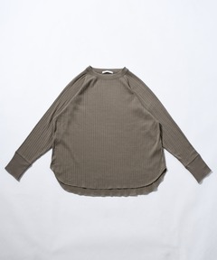 スラブフライスドルマンスリーブプルオーバー