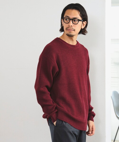 【URBAN RESEARCH】ウール片畦クルーネック 片畦 クルーネックプルオーバーニット(トップス)｜MACKINTOSH