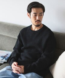 B:MING by BEAMS | 7ゲージ バルキー 片畦 クルーネック ニット(ニット/セーター)