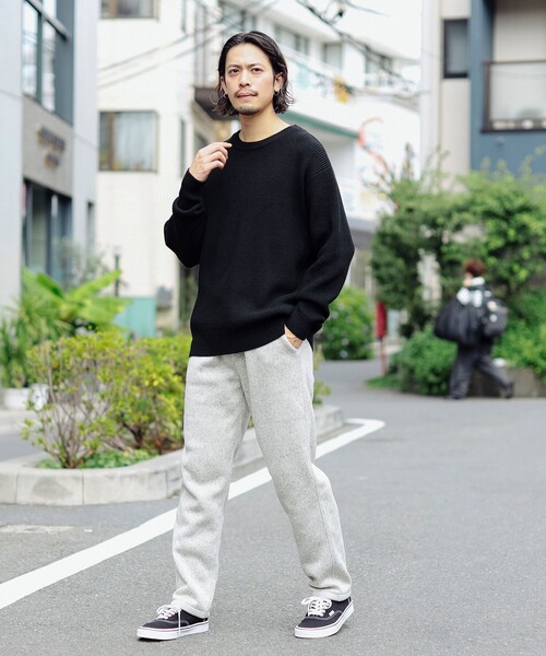 B:MING by BEAMS（ビーミングバイビームス）の「7ゲージ バルキー 片畦 クルーネック ニット（ニット/セーター・メンズ・ブルー/ブラック/ワイン・SMALL/MEDIUM/LARGE/X-LARGE）」の10枚目の写真