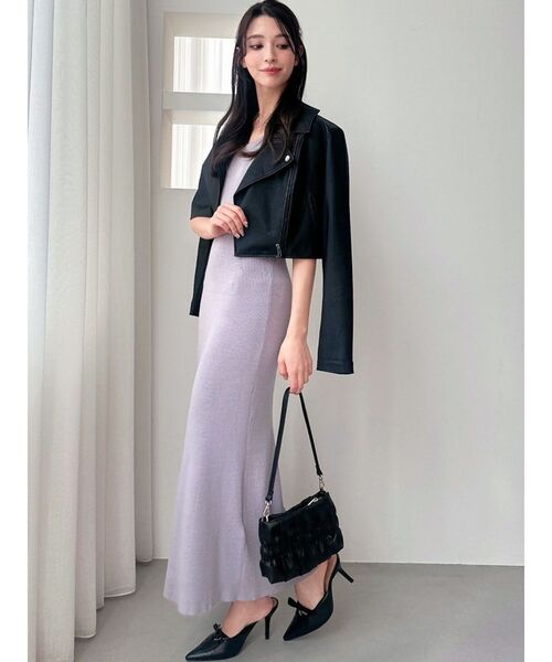 RESEXXY(リゼクシー)の「ウエストパールマーメイドニットワンピース(ワンピース・レディース・アイボリー/ブラック/ラベンダー・FREE)」の11枚目の写真