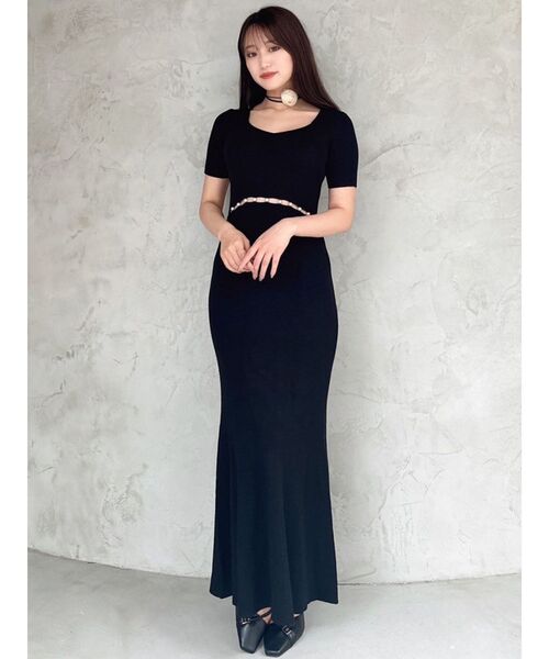 RESEXXY(リゼクシー)の「ウエストパールマーメイドニットワンピース(ワンピース・レディース・アイボリー/ブラック/ラベンダー・FREE)」の19枚目の写真