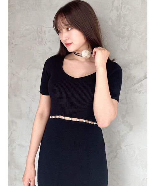 RESEXXY(リゼクシー)の「ウエストパールマーメイドニットワンピース(ワンピース・レディース・アイボリー/ブラック/ラベンダー・FREE)」の22枚目の写真