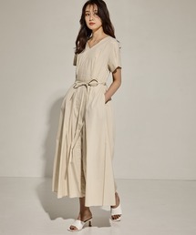 【STUDIOUS/ステュディオス】Vネックフレアドレス