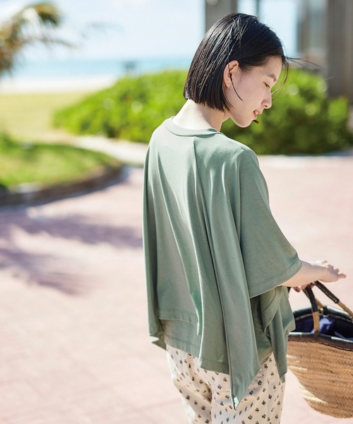 セール】サニークラウズ ポンチョっとトップス〈レディース〉（T