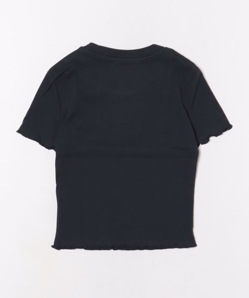 RiLi(リリ)の「ビジューメッセージTシャツ【RL】(Tシャツ/カットソー・レディース・ネイビー/ホワイト・FREE)」の3枚目の写真