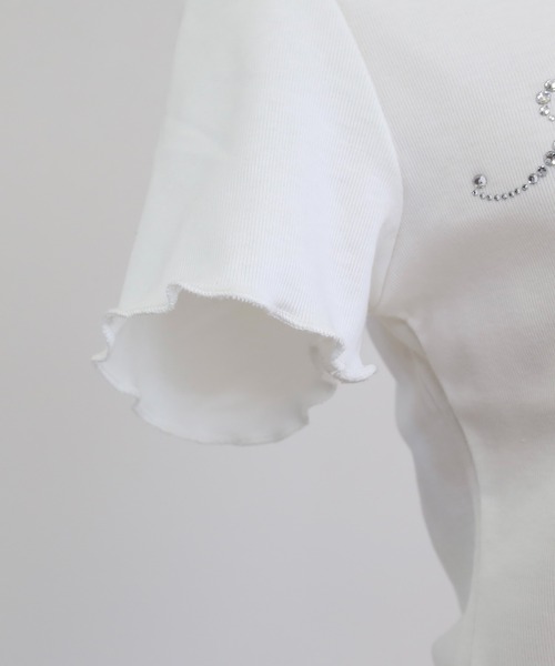 RiLi(リリ)の「ビジューメッセージTシャツ【RL】(Tシャツ/カットソー・レディース・ネイビー/ホワイト・FREE)」の22枚目の写真