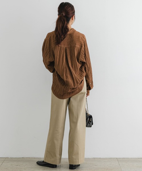 F by ROSSO(エフバイロッソ)の「F by ROSSO チェーンサスペンダー付ワイドチノパンツ(チノパンツ・レディース・ネイビー/ベージュ・38/36)」の6枚目の写真