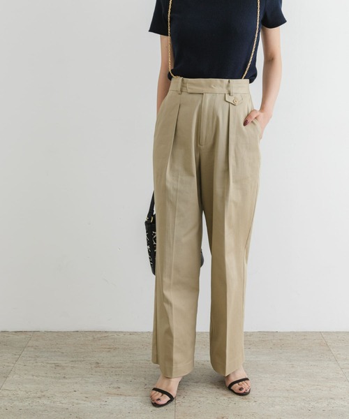 F by ROSSO(エフバイロッソ)の「F by ROSSO チェーンサスペンダー付ワイドチノパンツ(チノパンツ・レディース・ネイビー/ベージュ・38/36)」の13枚目の写真