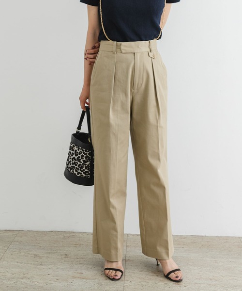 F by ROSSO(エフバイロッソ)の「F by ROSSO チェーンサスペンダー付ワイドチノパンツ(チノパンツ・レディース・ネイビー/ベージュ・38/36)」の14枚目の写真