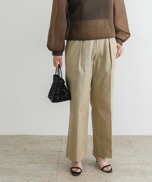 F by ROSSO(エフバイロッソ)の「F by ROSSO チェーンサスペンダー付ワイドチノパンツ(チノパンツ・レディース・ネイビー/ベージュ・38/36)」の19枚目の写真