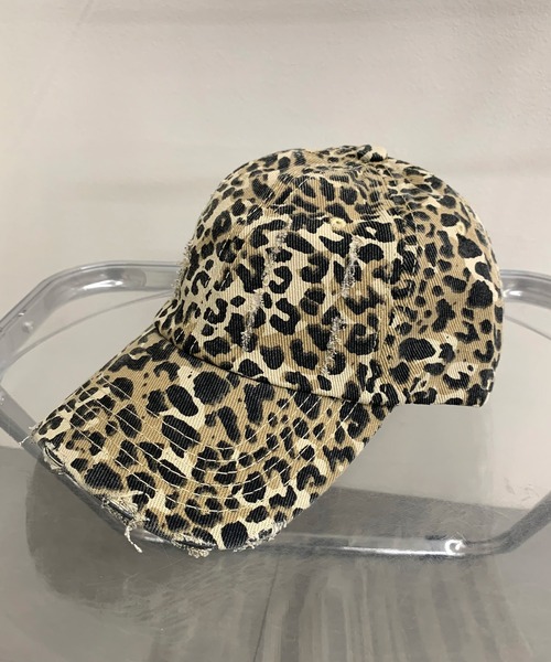 セール】ヒョウ柄ダメージキャップ（キャップ）｜non-hedge