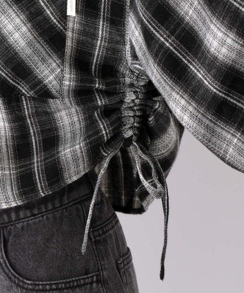 repipi armario(レピピ アルマリオ)の「チェックシャーリングシャツ(シャツ/ブラウス・キッズ・ブラック/ネイビー/ブラウン・SMALL/MEDIUM/LARGE)」の15枚目の写真