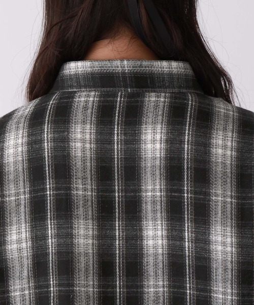 repipi armario(レピピ アルマリオ)の「チェックシャーリングシャツ(シャツ/ブラウス・キッズ・ブラック/ネイビー/ブラウン・SMALL/MEDIUM/LARGE)」の16枚目の写真