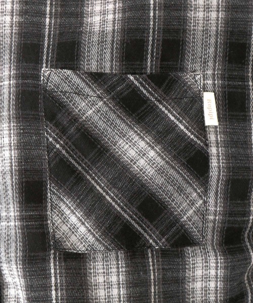 repipi armario(レピピ アルマリオ)の「チェックシャーリングシャツ(シャツ/ブラウス・キッズ・ブラック/ネイビー/ブラウン・SMALL/MEDIUM/LARGE)」の17枚目の写真