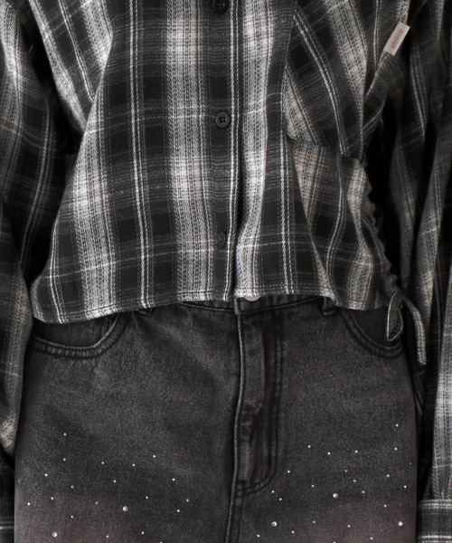 repipi armario(レピピ アルマリオ)の「チェックシャーリングシャツ(シャツ/ブラウス・キッズ・ブラック/ネイビー/ブラウン・SMALL/MEDIUM/LARGE)」の13枚目の写真