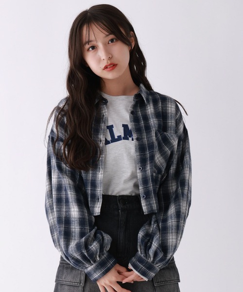 repipi armario(レピピ アルマリオ)の「チェックシャーリングシャツ(シャツ/ブラウス・キッズ・ブラック/ネイビー/ブラウン・SMALL/MEDIUM/LARGE)」の20枚目の写真