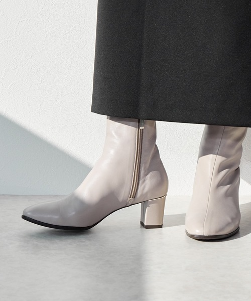 HIMIKO（ヒミコ）の「【Made in Japan】【撥水】ソフトシープレザーブーツ/641403（ブーツ・レディース・グレー/ブラック/パープル・23.5cm/24.5cm/25.0cm/22.0cm/22.5cm/23.0cm/24.0cm/25.5cm）」の15枚目の写真