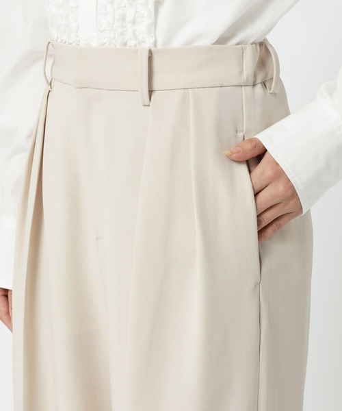 BARNYARDSTORM（バンヤードストーム）の「BARNYARDSTORM / タックワイドパンツ / ハンドウォッシャブル【『BABALOG』チャンネルご紹介アイテム】（スラックス・レディース・ブラウン/ベージュ系その他・S/M）」の16枚目の写真