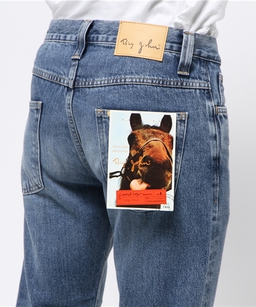 Big John（ビッグジョン）の「Big John(ビッグ･ジョン) ダメージカットオフデニムパンツ（デニムパンツ・メンズ・ライトブルー/インディゴブルー・28/30/32）」の7枚目の写真