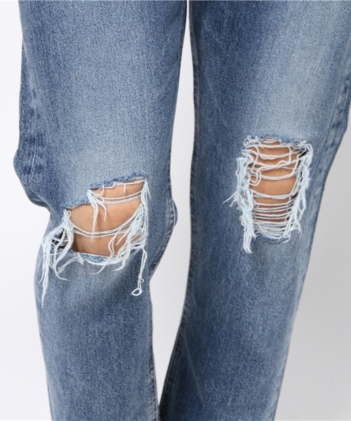 Big John（ビッグジョン）の「Big John(ビッグ･ジョン) ダメージカットオフデニムパンツ（デニムパンツ・メンズ・ライトブルー/インディゴブルー・28/30/32）」の10枚目の写真