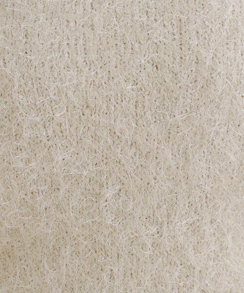 セール】《andGIRL掲載》シャイニーシャギー7分袖ニット【洗濯機洗い可