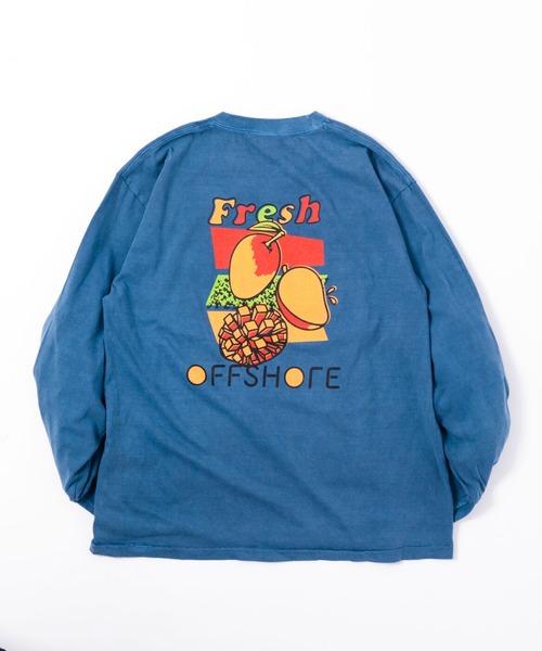 OFFSHORE(オフショア)の「FRUITS L/STEE/フルーツロングスリーブティ(Tシャツ/カットソー・メンズ・オフホワイト/バーガンディー/ネイビー・M/L)」の22枚目の写真