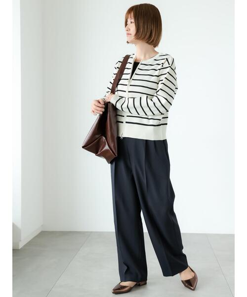 Lugnoncure(ルノンキュール)の「タックストレートパンツ(その他パンツ・レディース・ベージュ/ネイビー/トップグレー・M/L)」の11枚目の写真