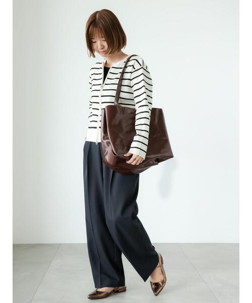 Lugnoncure(ルノンキュール)の「タックストレートパンツ(その他パンツ・レディース・ベージュ/ネイビー/トップグレー・M/L)」の12枚目の写真