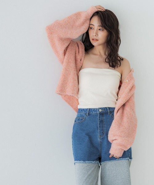coca(coca)(コカ)の「【WEB限定セール】カップ付き 2wayベアトップ ホルターネック(キャミソール・レディース・ホワイト/ブラック/グレー・S/M/L)」の8枚目の写真