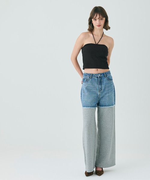 coca(coca)(コカ)の「【WEB限定セール】カップ付き 2wayベアトップ ホルターネック(キャミソール・レディース・ホワイト/ブラック/グレー・S/M/L)」の11枚目の写真