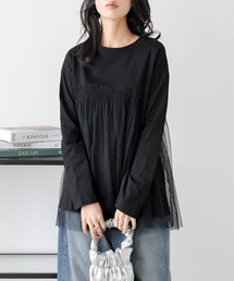 チュールドッキングロングTシャツ
