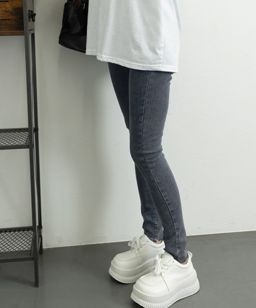 Miniministore（ミニミニストア）の「デニムパンツ ハイウエストタイトジーパン（デニムパンツ・レディース・ブラック/チャコールグレー/ダークブルー・XL/L/S/M）」の17枚目の写真