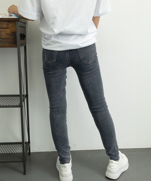 Miniministore（ミニミニストア）の「デニムパンツ ハイウエストタイトジーパン（デニムパンツ・レディース・ブラック/チャコールグレー/ダークブルー・XL/L/S/M）」の18枚目の写真