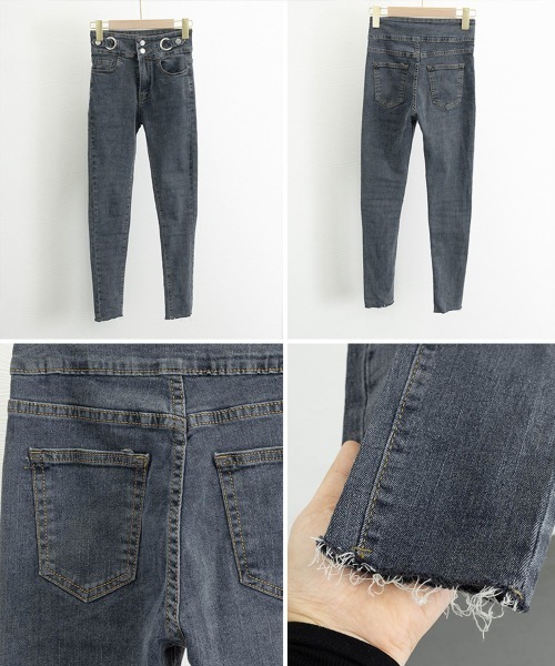 Miniministore（ミニミニストア）の「デニムパンツ ハイウエストタイトジーパン（デニムパンツ・レディース・ブラック/チャコールグレー/ダークブルー・XL/L/S/M）」の20枚目の写真