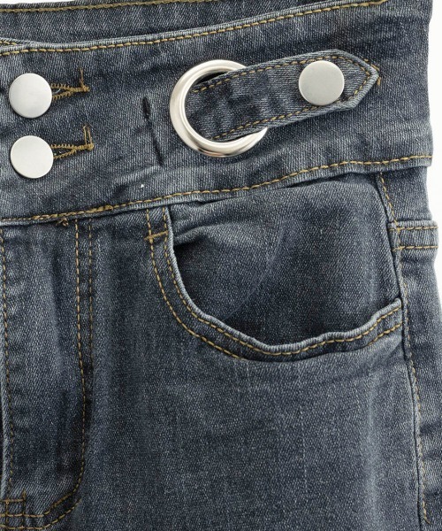 Miniministore（ミニミニストア）の「デニムパンツ ハイウエストタイトジーパン（デニムパンツ・レディース・ブラック/チャコールグレー/ダークブルー・XL/L/S/M）」の22枚目の写真