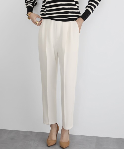 ELFRANK(エルフランク)の「ダンボールタックテーパードパンツ(その他パンツ・レディース・ブラック/グレー/オフホワイト・FREE/M/L)」の10枚目の写真