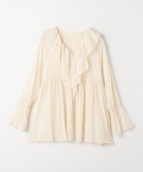 vintage marimekko ギャザーチュニックブラウス（グリーン） 粘り強 