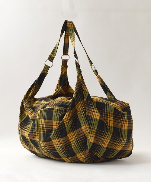 ROOPTOKYO(ループトウキョウ)の「チェック柄 ワンショルダーバック(ショルダーバッグ・メンズ・イエロー・FREE)」の3枚目の写真