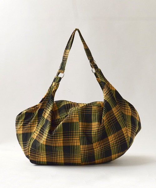 ROOPTOKYO(ループトウキョウ)の「チェック柄 ワンショルダーバック(ショルダーバッグ・メンズ・イエロー・FREE)」の2枚目の写真