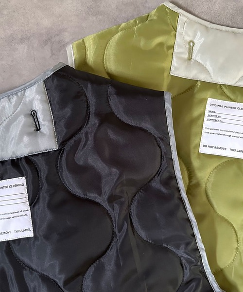 INTERPLAY(インタープレイ)の「【INTERPLAY x AYA】Switching Quilt Vest(その他アウター・レディース・ブラック/カーキ・FREE)」の16枚目の写真