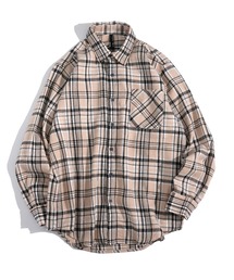 Vintage-like check flannel shirt/ヴィンテージライク レギュラーカラー フランネル シャツ